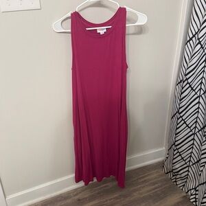 LuLaRoe Vibrant Pink Dress. Cross Posted.